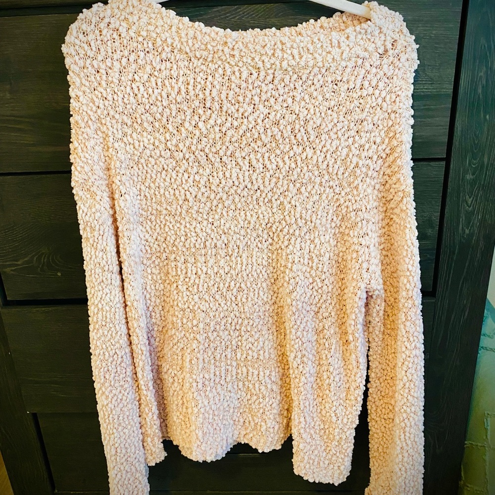 Blush plush sweater